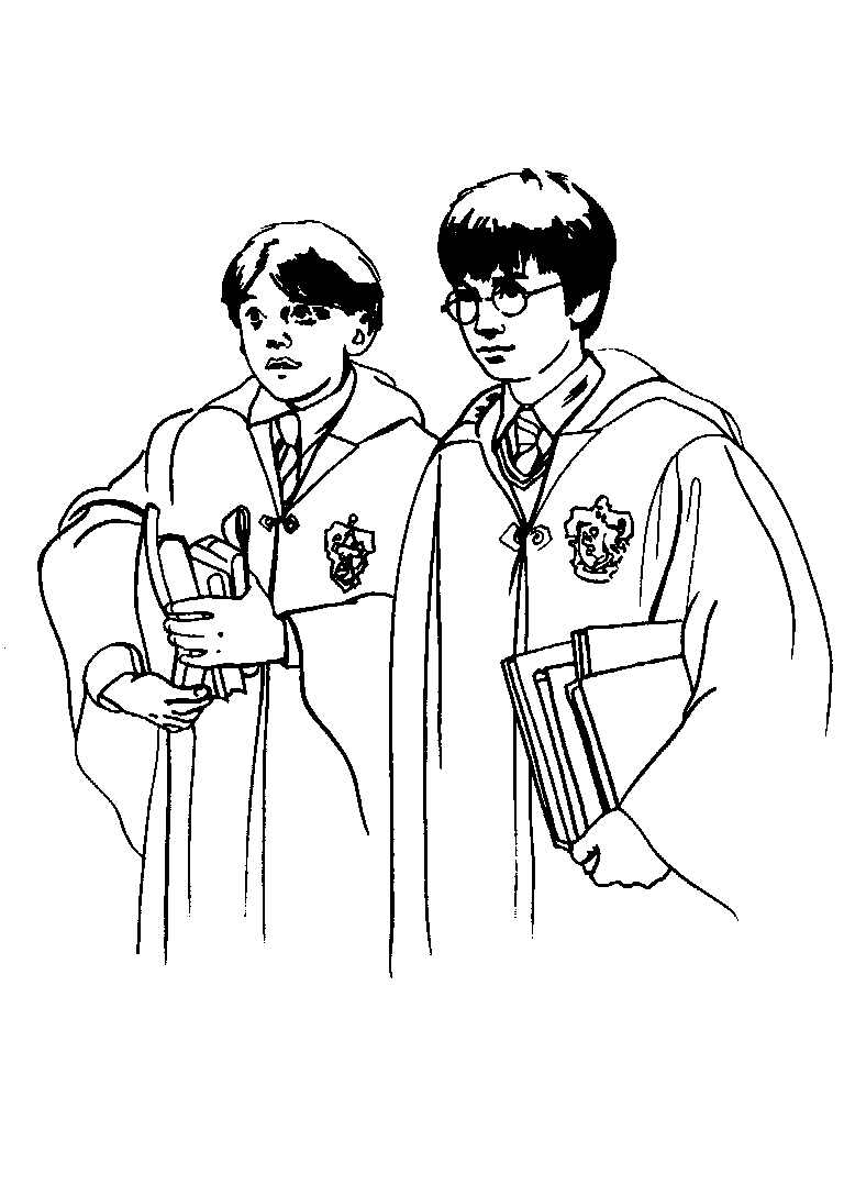 Plansa de colorat cu Harry Potter 70 172